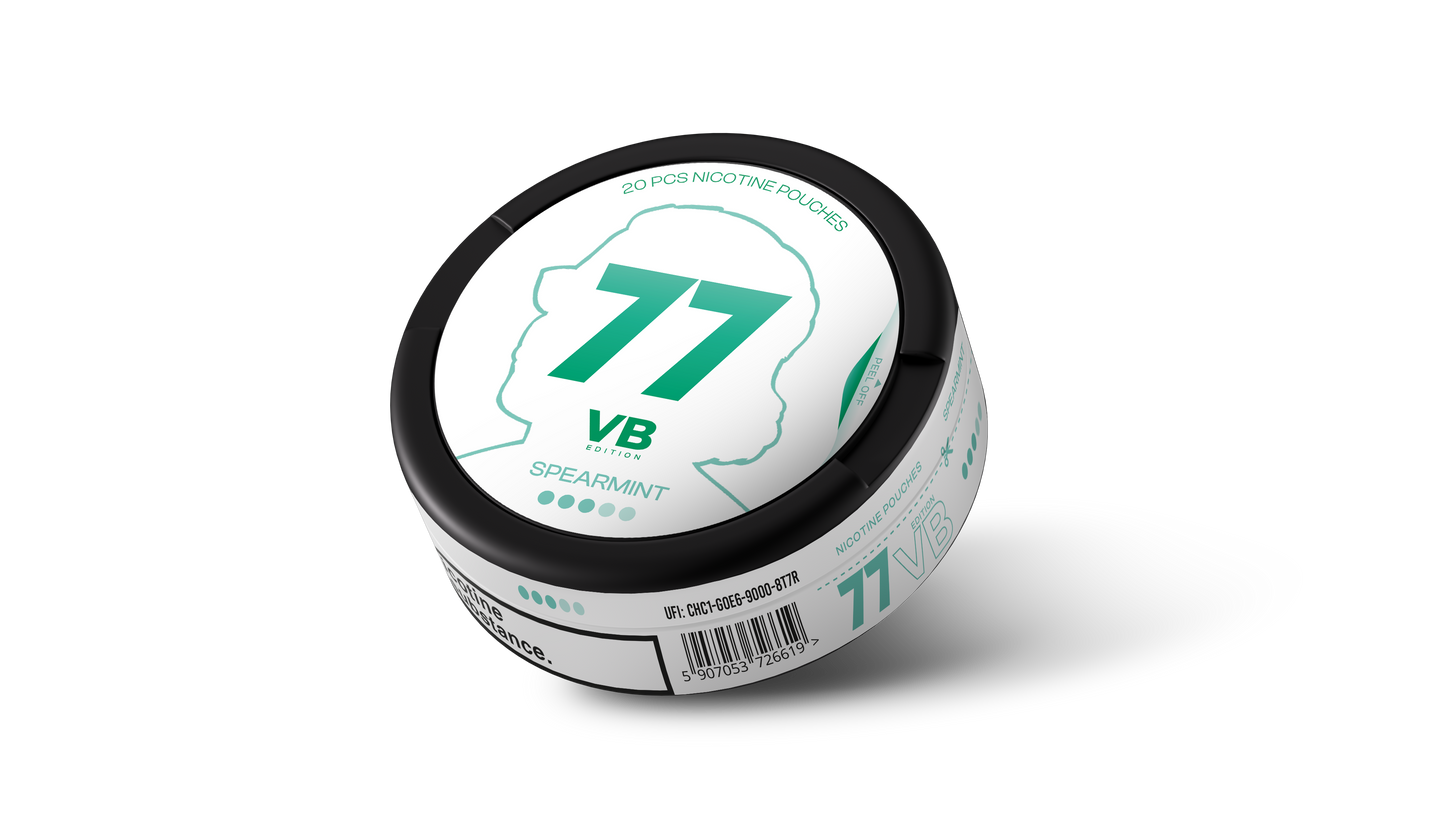77 Nicotine Pouches VB Edition Spearmint
