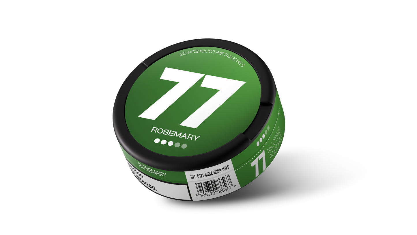 77 Nicotine Pouches Rosemary